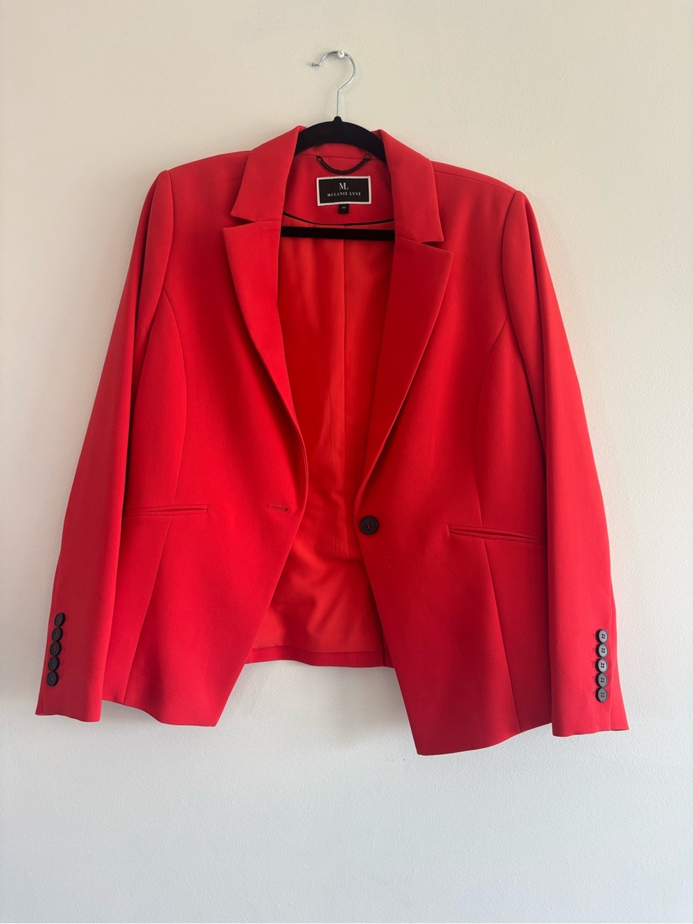 Melanie Lyne Red Single-Button Women's Blazer